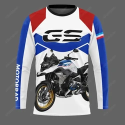 Motorrad For BMW R1250 GS Motorsport Racing Jerseys 2023 AVONTUUR Rijsport Reizen Lang T-shirt Zomer Anti-UV