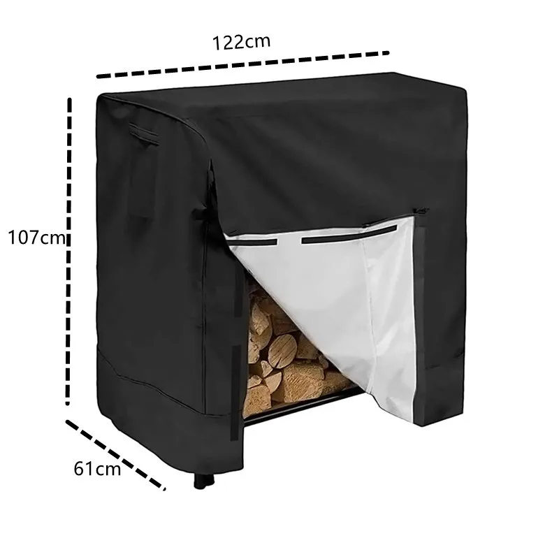 

Уличный водонепроницаемый навес для дров из оксфордской ткани с деревянным каркасом для двора