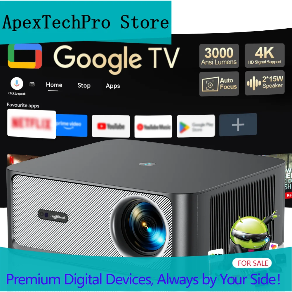 Home Cinema Gaming - جهاز عرض ApexTPThundeaL TD98Pro بدقة 4K