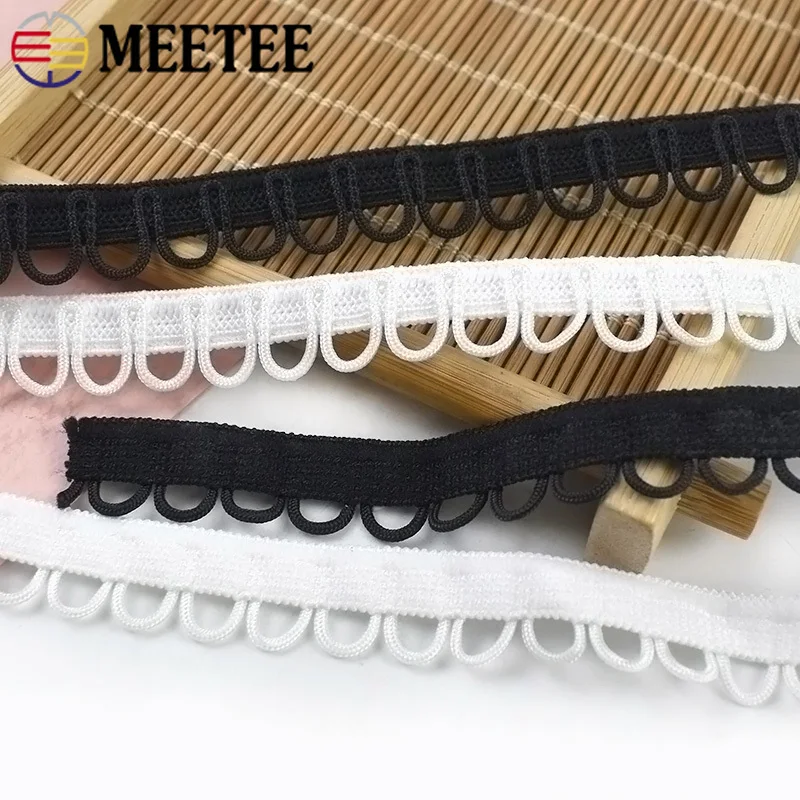 

5/10/20M 15mm Nylon U-Wave Elastic Bands Garment Buttonhole Collar Button Underwear Bra Strap Rubber Bands DIY Crafts Materials