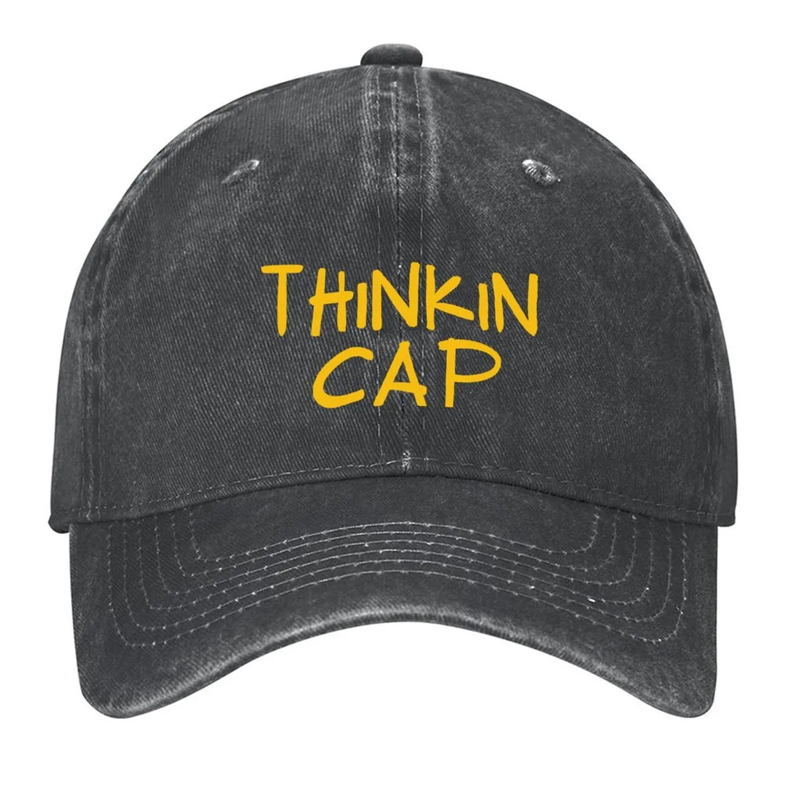 

2026 Thinkin Baseball Cap Snap Back Hat Funny Hats Birthday Winter Hats For Men Women's Beach Men's
