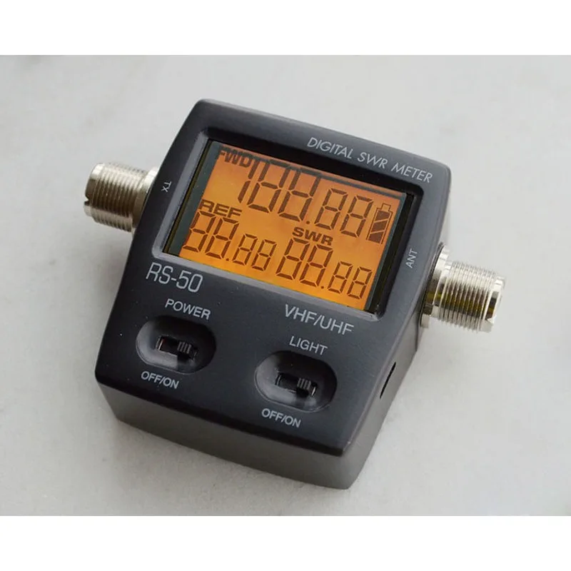 NISSEI RS50 Digital SWR Power Meter 125-525MHz UHF VHF Female LED Screen Antenna Radio Communication Testing Counter