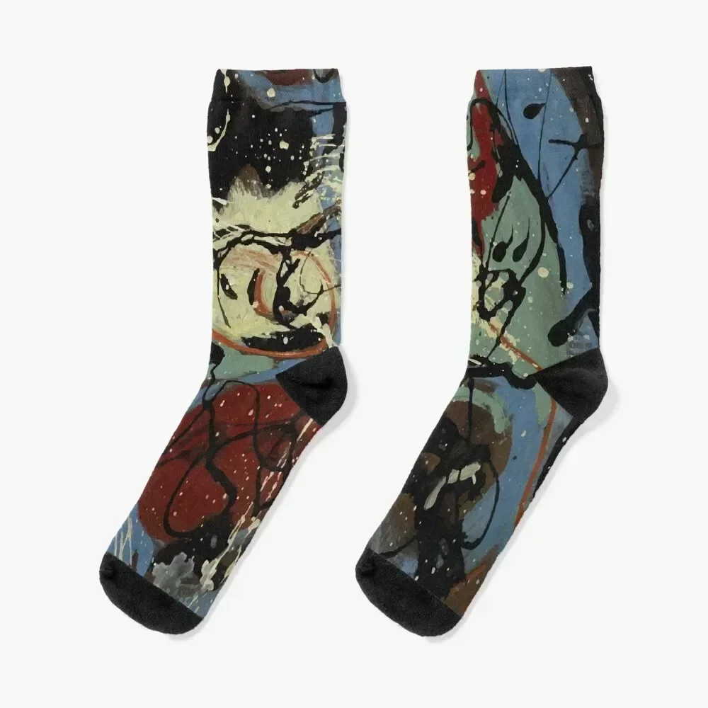

Jackson Pollack | Composition with Pouring II Socks Lots Stockings happy valentine gift ideas Designer Man Socks Women's