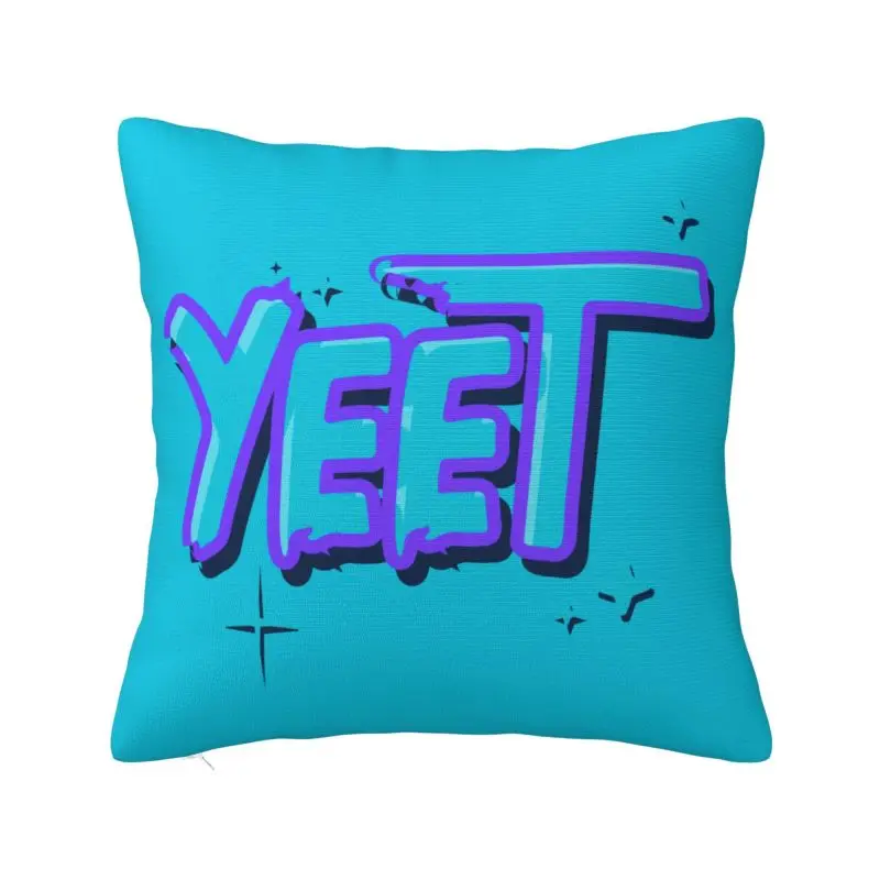 Custom Jey Uso Yeet Logo Square Pillowcover Home Decor Cushions Throw Pillow for Living Room Double-sided Printing