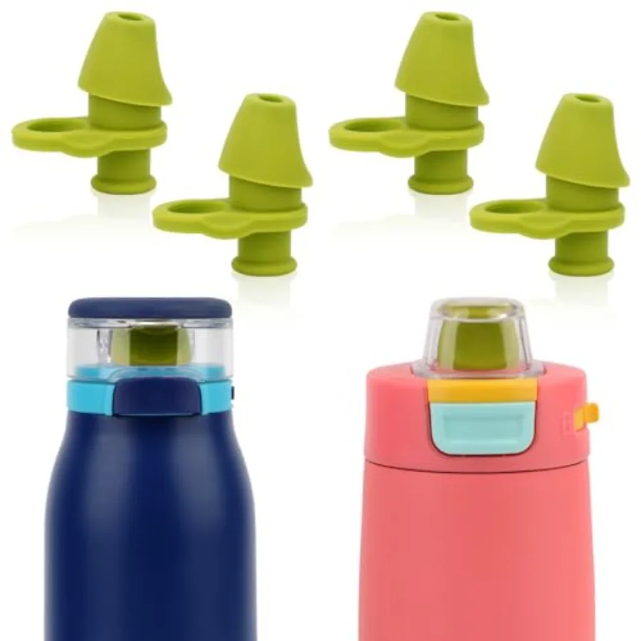 4 قطعة استبدال صمام دغة لزجاجة مياه Ello Emma 14oz سيليكون لا BPA استبدال صنبور زجاجة المياه متوافق مع Ello