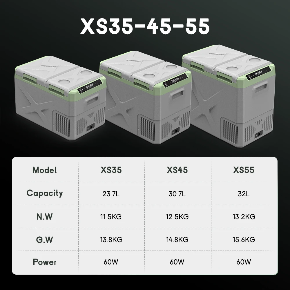 XS45 Alpicool Camping Fridge For Bedroom BBQ DC Compressor 12v Car Fridge Portable Mini Refrigerator Freezers For Hotel Bar