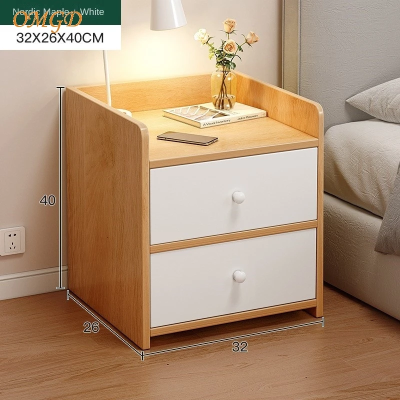 OMGD Bedside Table Home Bedroom New Small Simple Modern Net Red Rental Room With Simple Lock Bedside Cabinet Mesita Para Cama