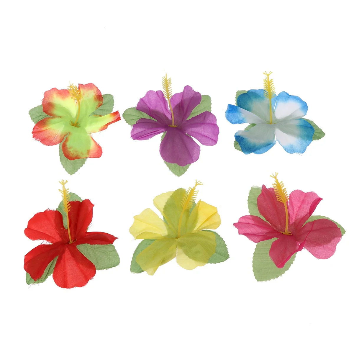 

24Pcs Desktop Decoration Artificial Hibiscus Flowers Sweet Cute Wedding Party DIY Fake Flower Centerpieces Bouquets