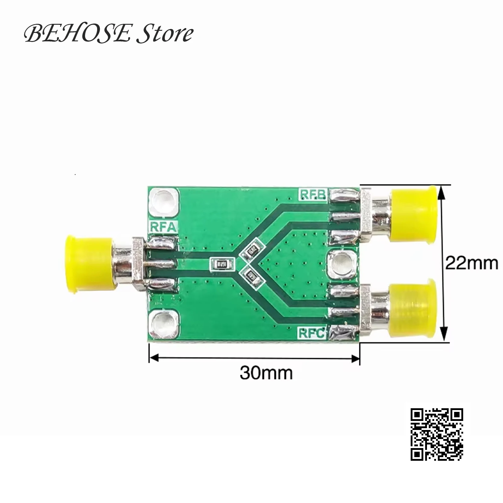 6GHz RF Microwave Resistance Simple Power Divider One Split Two Divider Mode RF Combiner / Splitter KDTRES1027 Module