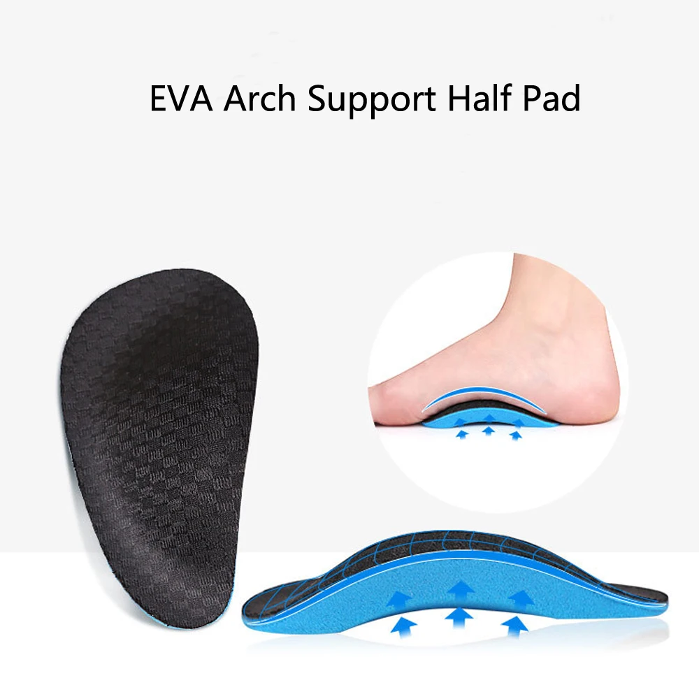 EVA Flat Feet Arch Support Orthopedic Insoles for Shoes Men Women Work All Day Stand Insert Foot Valgus Varus XO Legs Correction