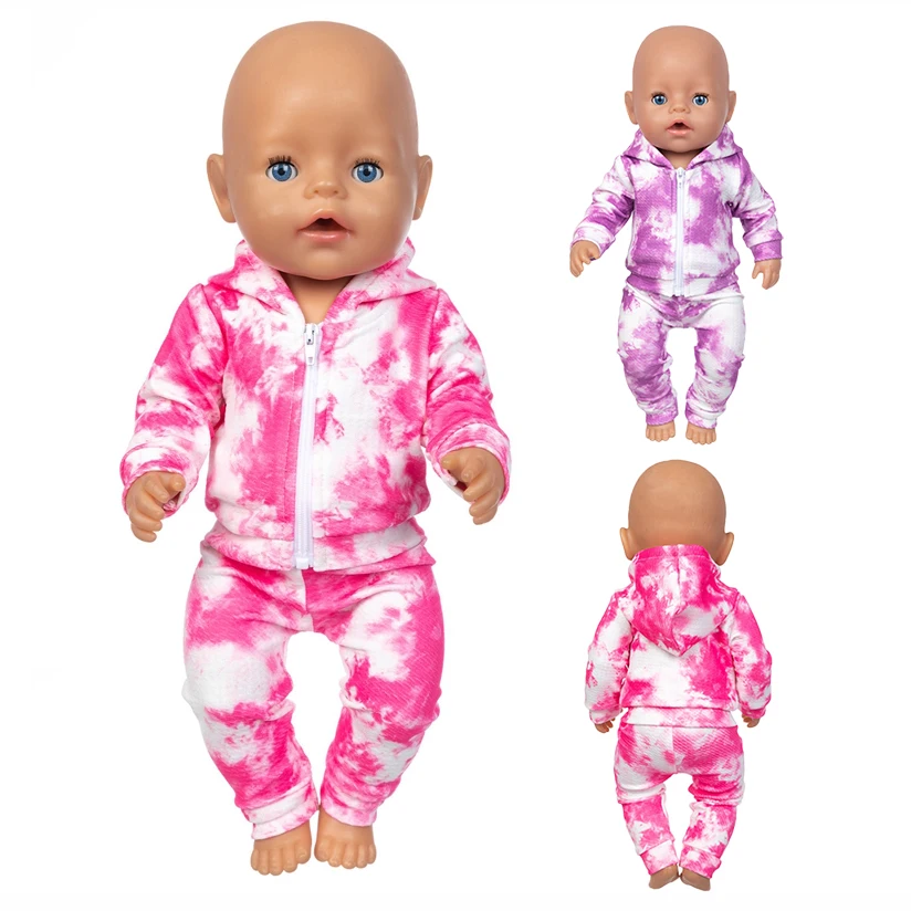 Tie dye set doll clothes are fit for 46cm/18inch dolls, not including dolls. Children\'s holiday gifts