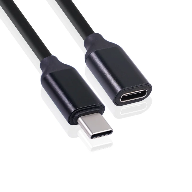 Type-c Male to Female Extension Cable 1M 3A 60W Usb C Type-c Male to Female Extension Cable Extensor Wire Connector