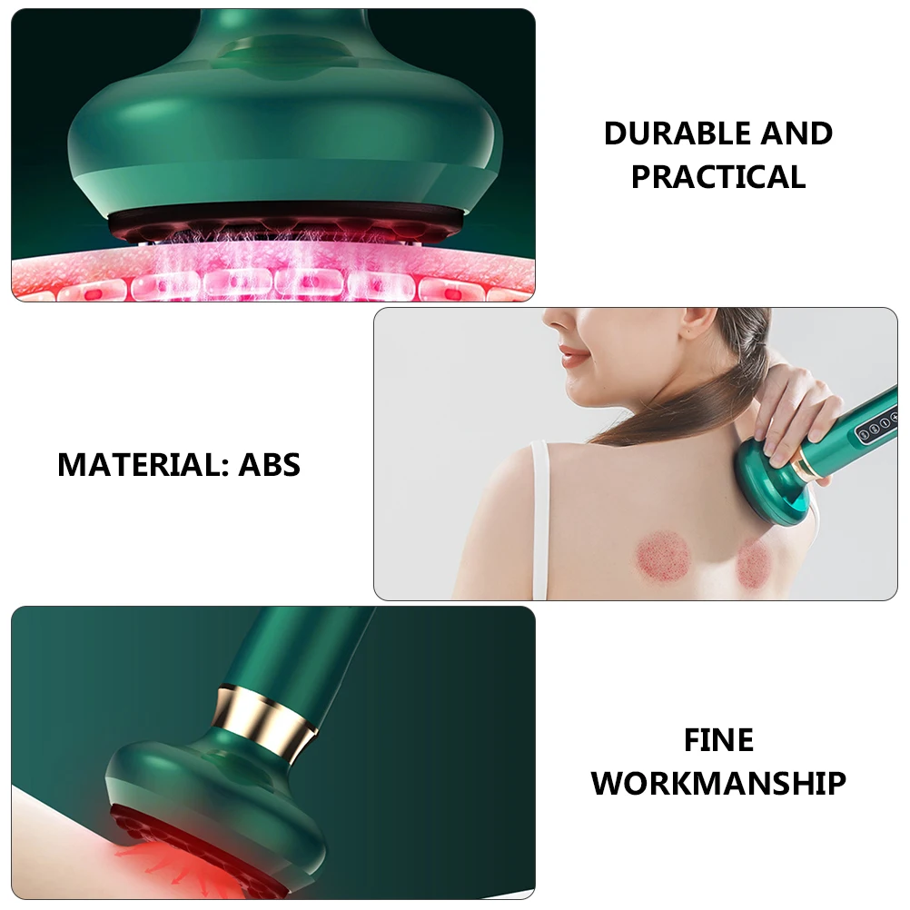 

Electric Massagers Scraping Device Body Physical Therapy Treatment Instrument Wireless Charging Red Light Guasha Back Massager