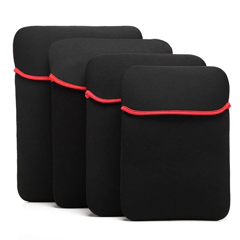 NEW 10 14 15.6 17 inch Double Faced Laptop Pouch Protective Bag Neoprene Soft Sleeve Tablet PC Case Bag Waterproof Laptop Bag