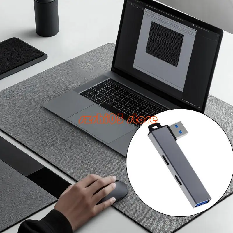 

781E Aluminum USB3.0 HUB USB3.0 Стации с док -станцией 2TYPE C и USB3.0