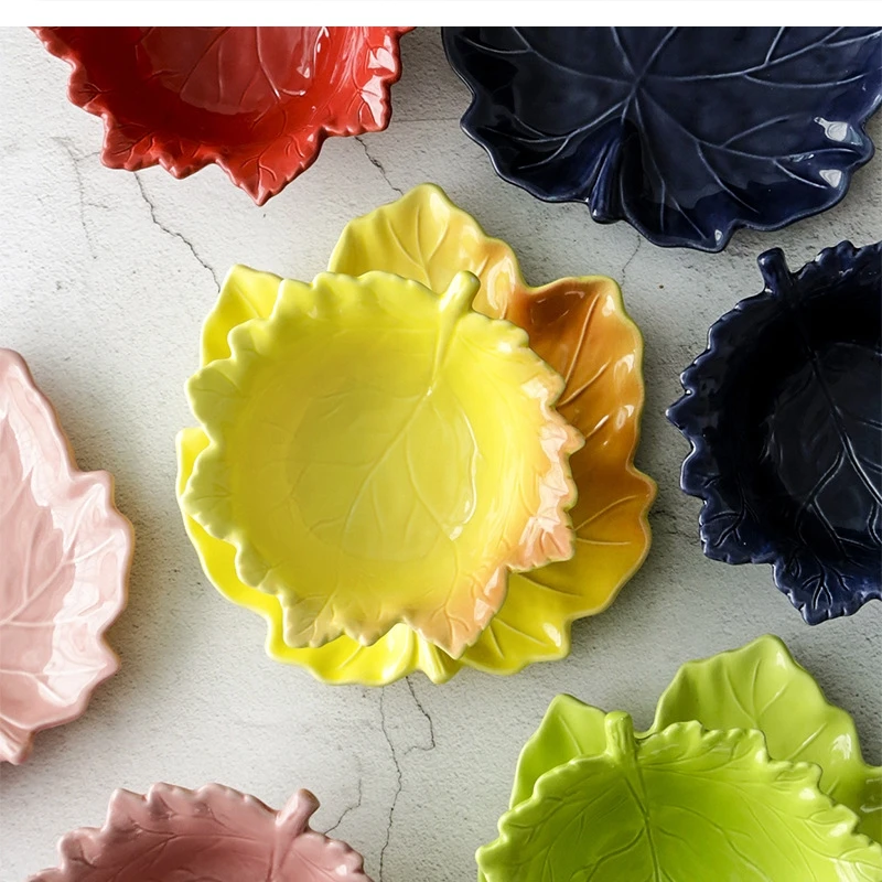 

листовая керамическая десертная посуда особой формы