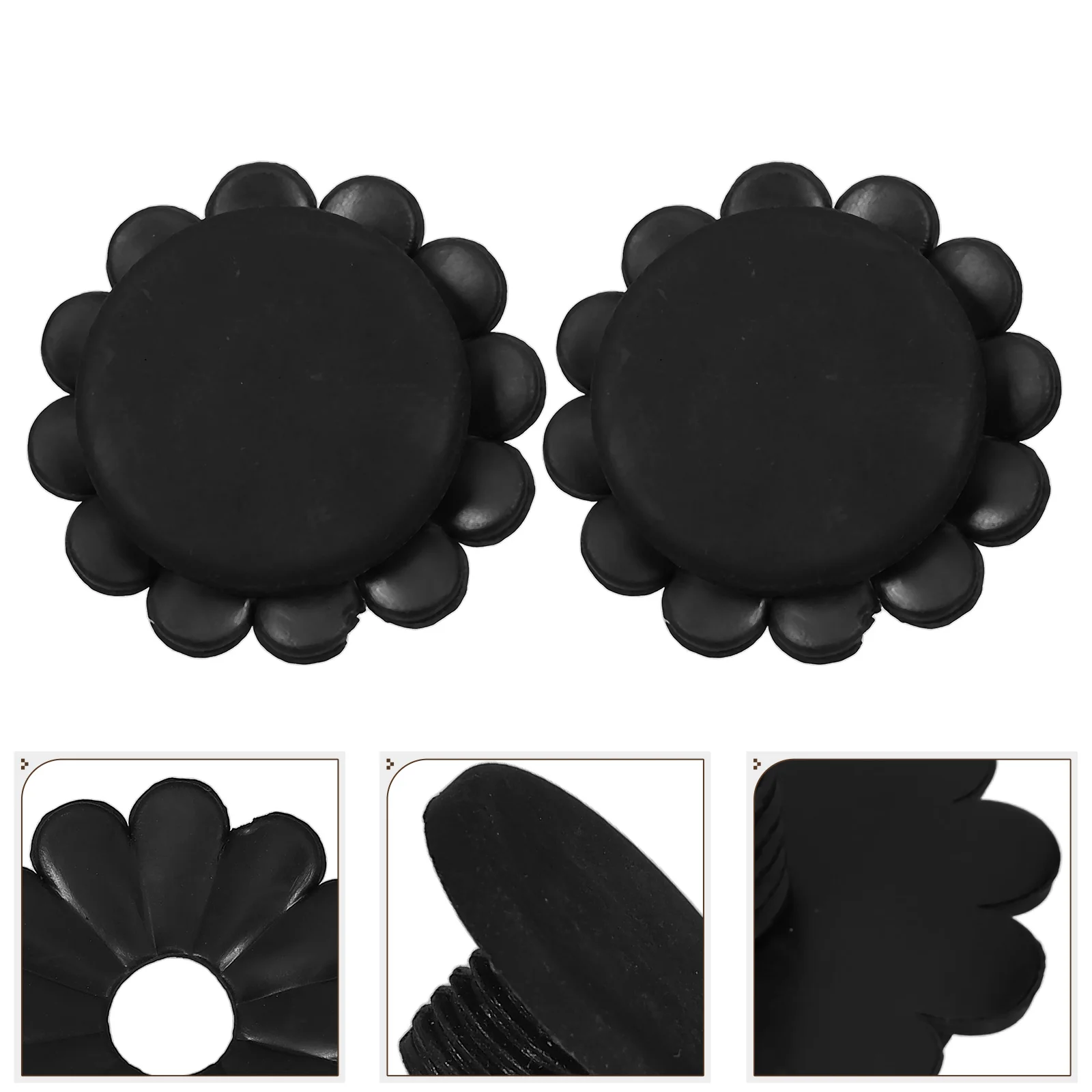 

2 Sets Umbrella Hat Accessories Patio Component Rain Tip Protector Replacement Parts Umbrellas Plastic Top Cap