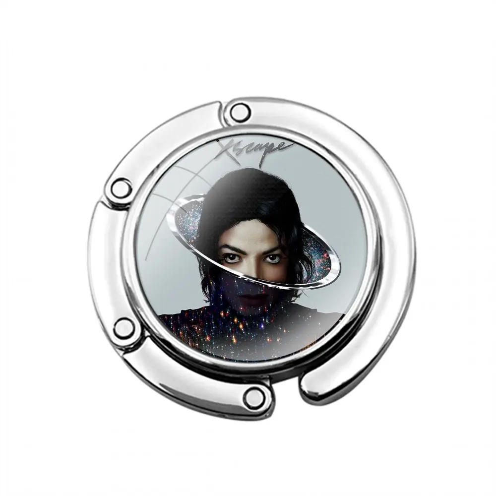 Michael Jackson Dance Foldable Purse Hook for Women's Table Handbag Storage Folding Decor Table Hook