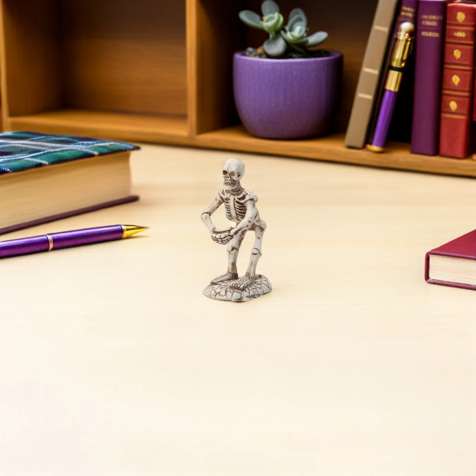 1 قطعة حامل قلم على شكل لافتة للنظر من الراتنج زينة الطاولة هدية الهالوين ديكور صغير #2