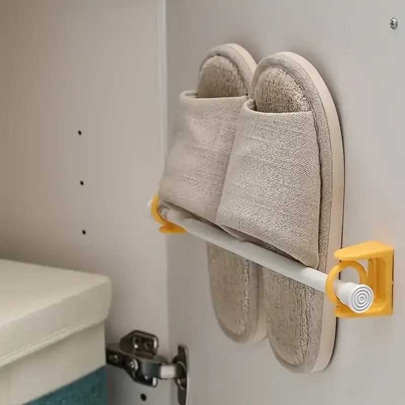 4 шт. Клейкие поворотные крючки — без установки сверл на 360° °   Вращающееся кольцо, идеально подходит для штор и стержней для полотенец, многокомнатный пластик