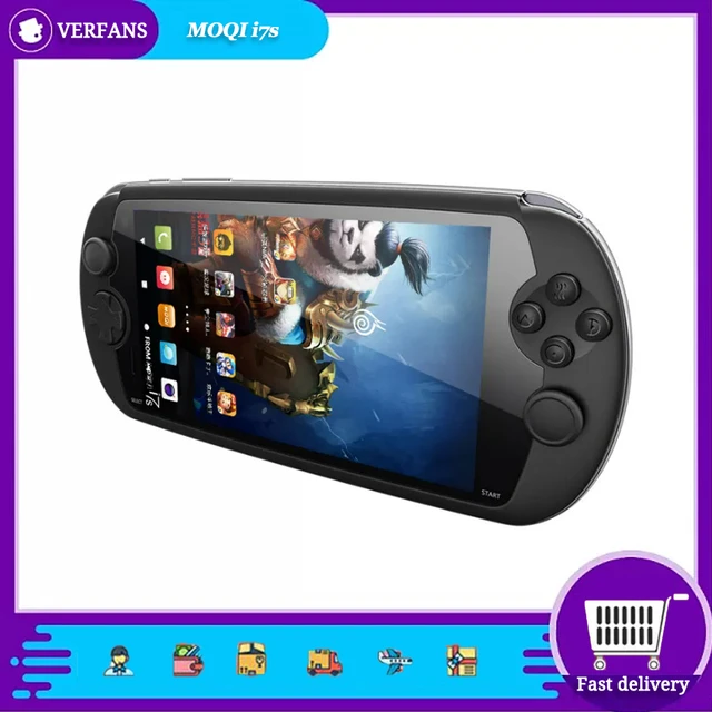 MOQI i7s handheld android gaming console dual 6000mAh sim card smart game  phone - AliExpress