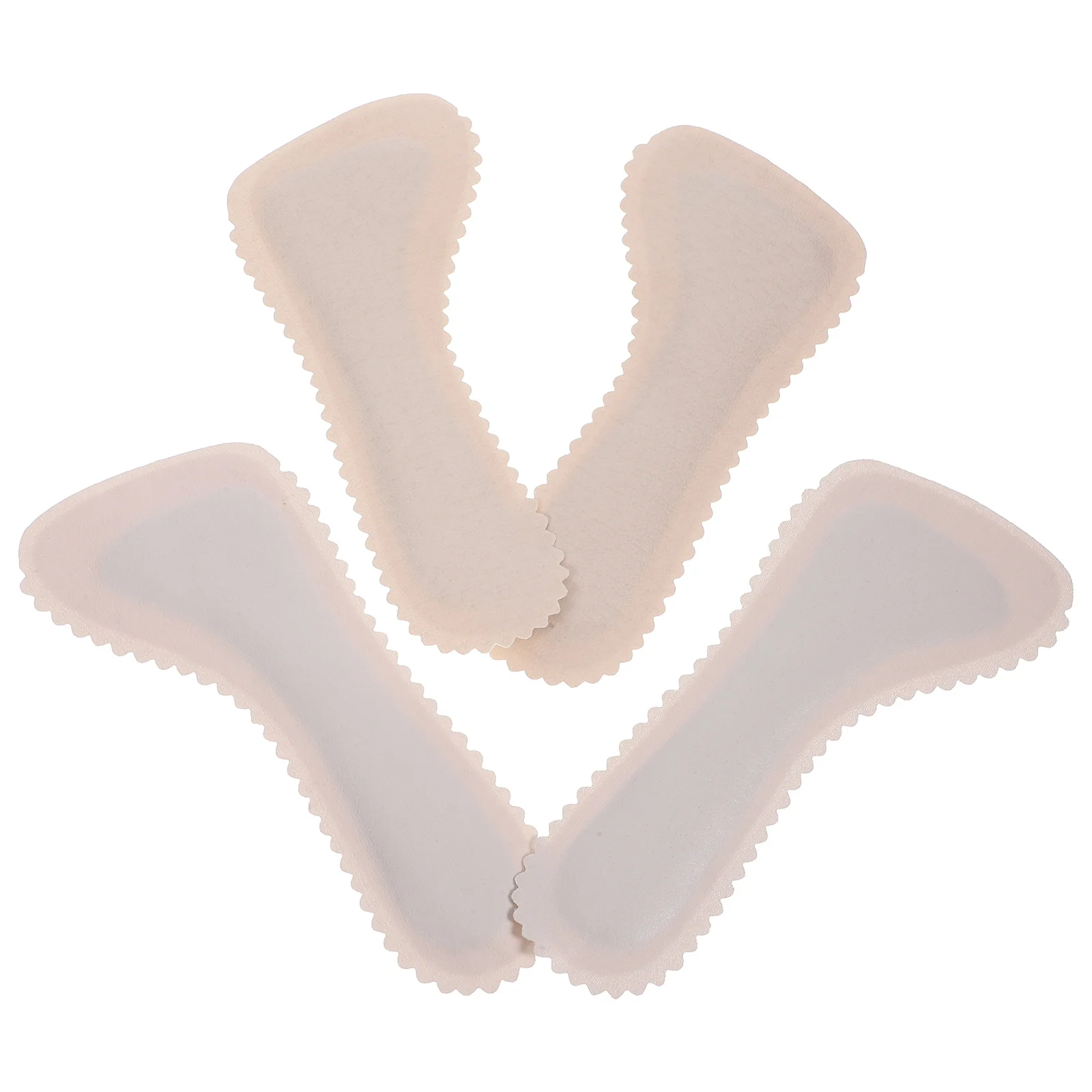 2쌍 코르크 깔창 통기성 미끄럼 방지 자체 접착 신발 쿠션 흡수성 신발 인서트 여성용 샌들 하이힐용