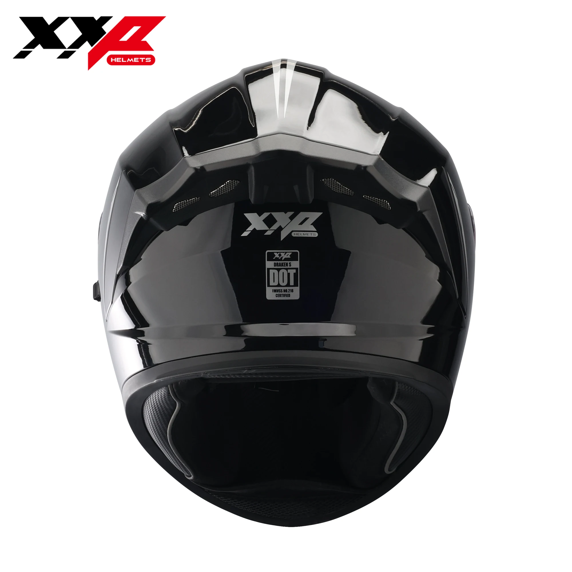 Gloss Black Motorcycle Helmets - огляд і ціна Quick Release Buckle Motorcycle Helmet