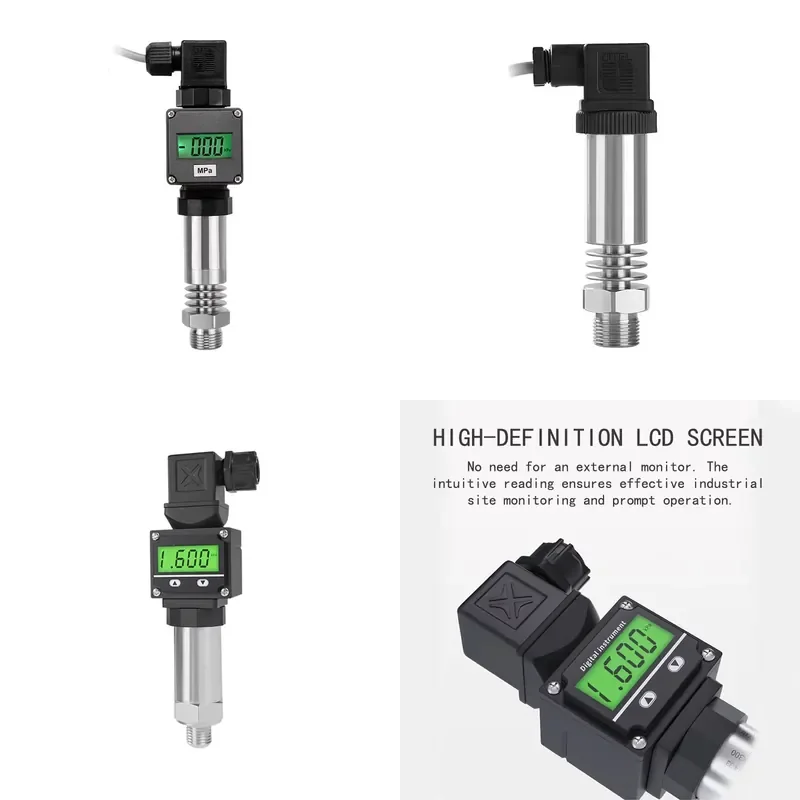 Intelligent Digital Differential Pressure Sensor 4 20mA Diffusion Silicon RS485 Interface High-Temperature Resistant 0.2