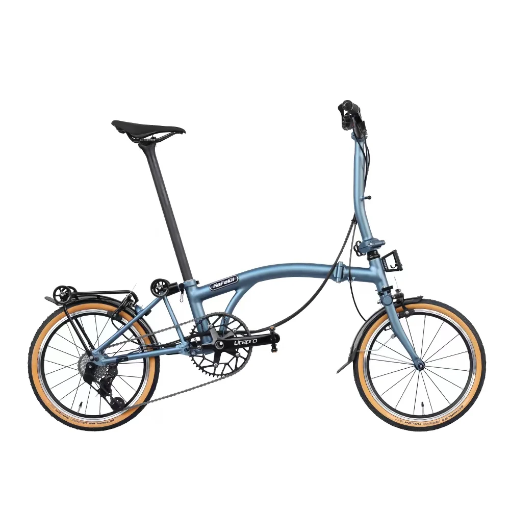 16 Inch Aluminum Alloy Folding Bike Carston 9-speed Foldable Frame C-Brake Public Transportation Portable Bike 16Inch 349 Wheel