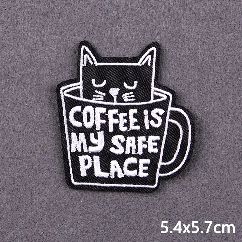 Animal Patch Iron On Patches For Clothing Thermoadhesive Patches On Clothes Cartoon Cat Embroidery Patch For Clothes DIY Sticker