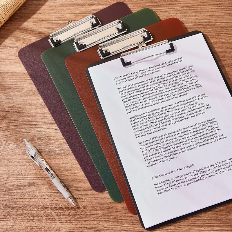 

A4 Clipboard, Durable Plastic, Portable Clipboard, Nurse Clipboard, Menu Clipboard, Suitable For School Office Use