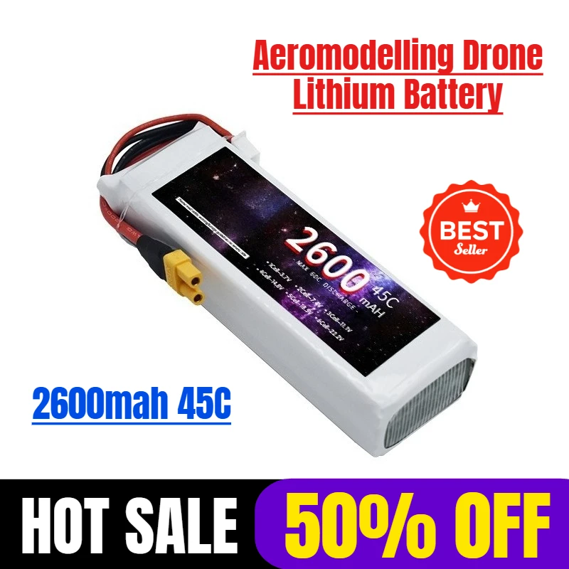 

2600mah 45C Aeromodelling Drone Lithium Battery