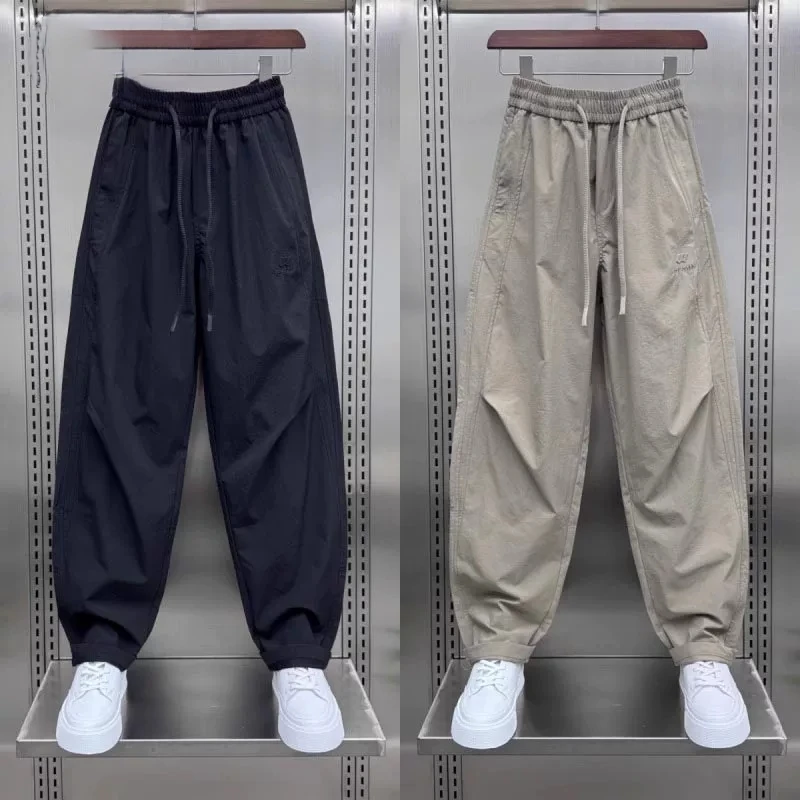 

Casual Pantsmen 2025 Arrivalsummerfashionable Brandloosestraight-leg Scimitar Pantstrendyeasiest For Matchworkwear Sweatpants