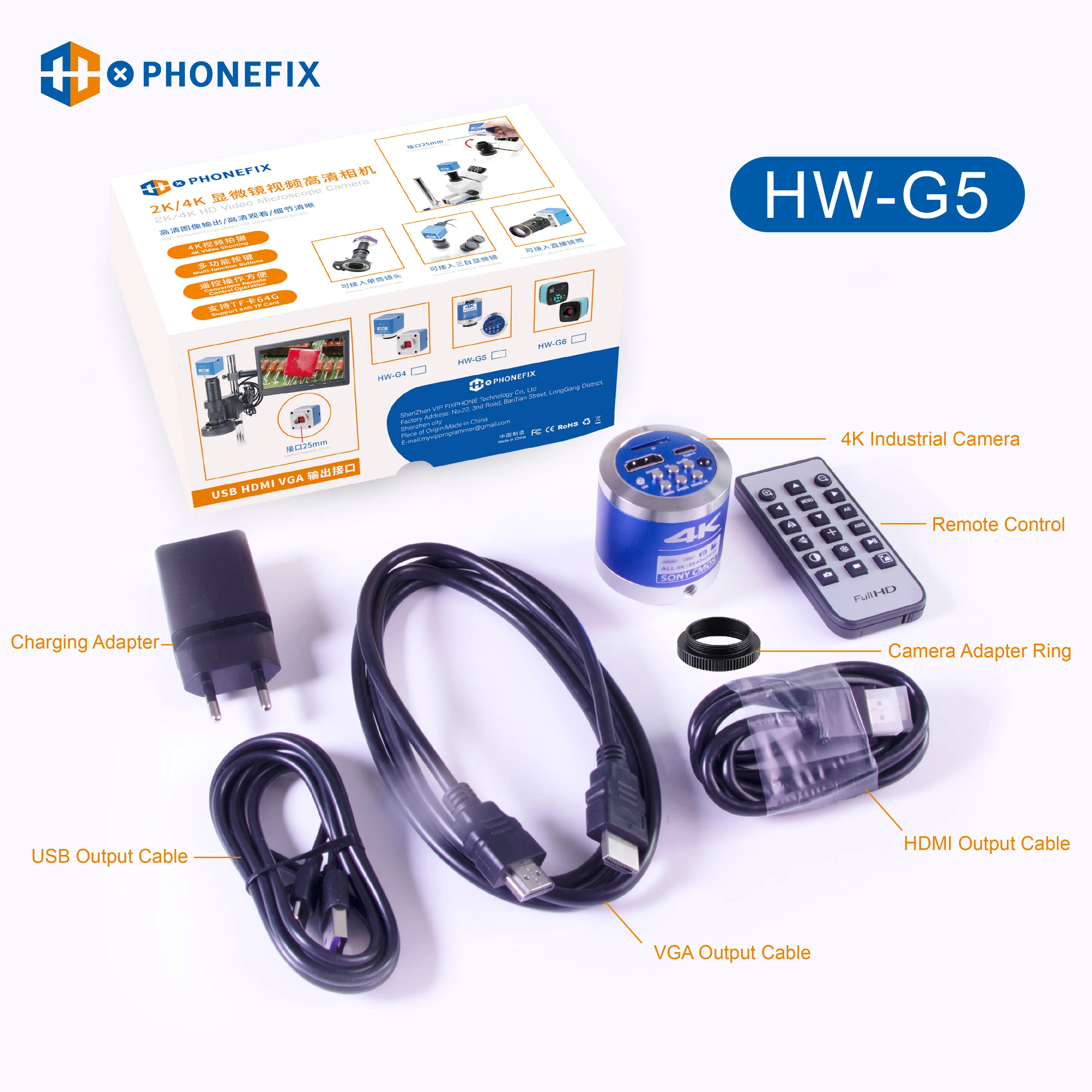 Câmera Eletrônica Industrial do Microscópio Digital 4k Ultra hd 48mp Hdmi Vga Usb 1080p 60fps Reparo do Pwb Solda