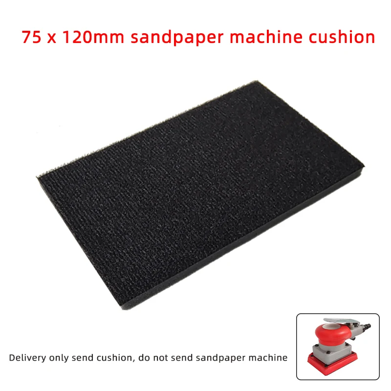 Soft Foam Rectangle Backing Pad 75mm X 120mm with Hook And Loop for Sanding Discs - Cushion Interface Pad for Sander Protection