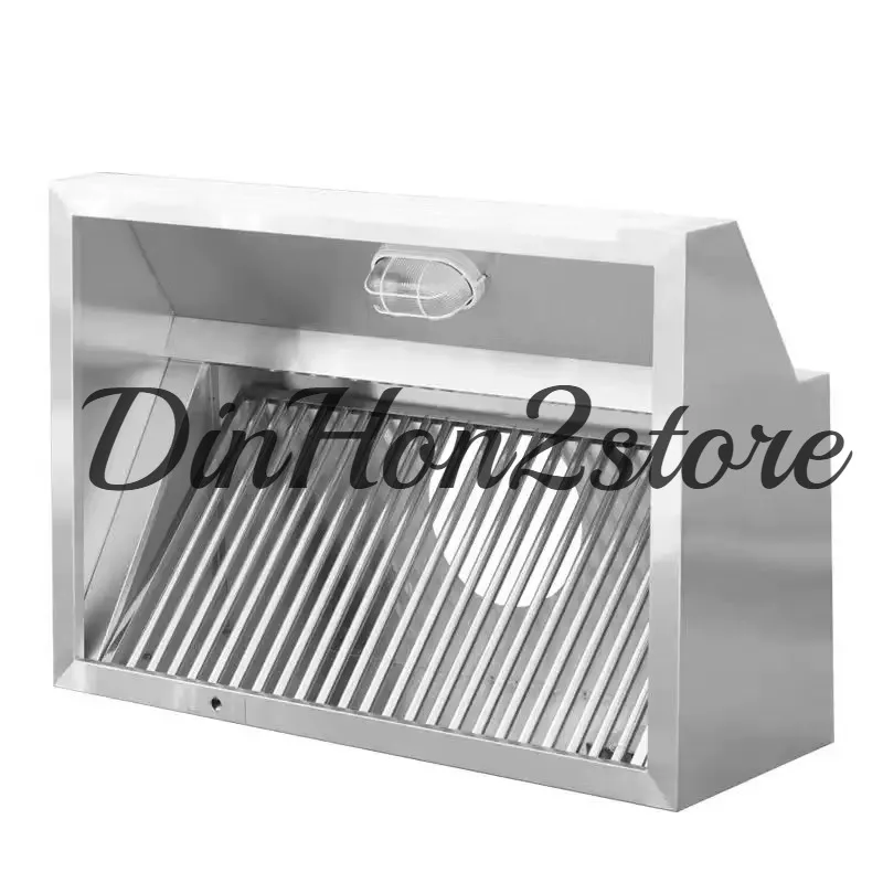 Thickened Stainless Steel Range Hood Powerful Suction Purification Oil Fume Extractor Hood (Single Hood)