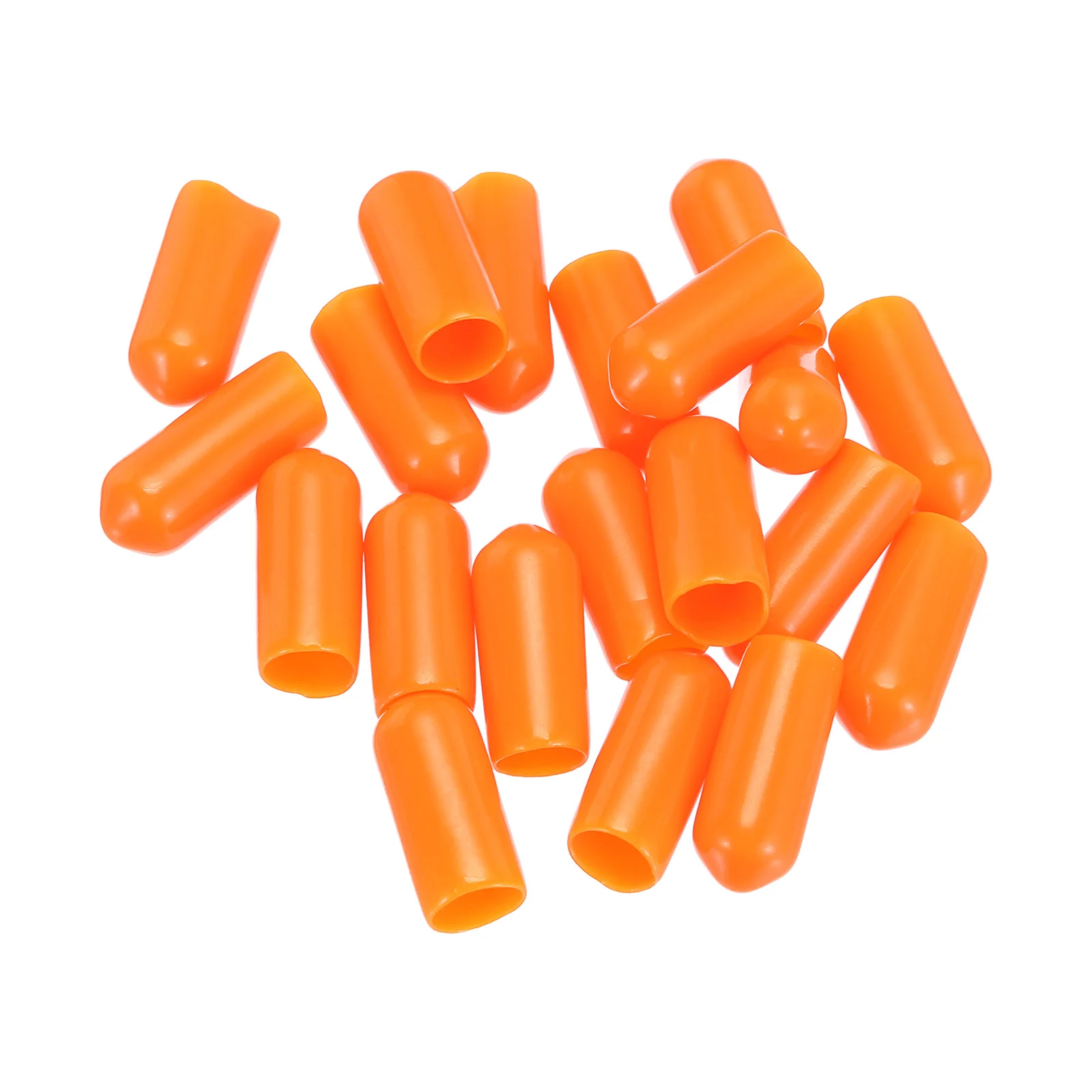 20Pcs Rubber End Caps 2-30mm ID Vinyl PVC Round Tube Bolt Cap Cover Screw Thread Protectors for Metal Chair Tips Patio Furniture