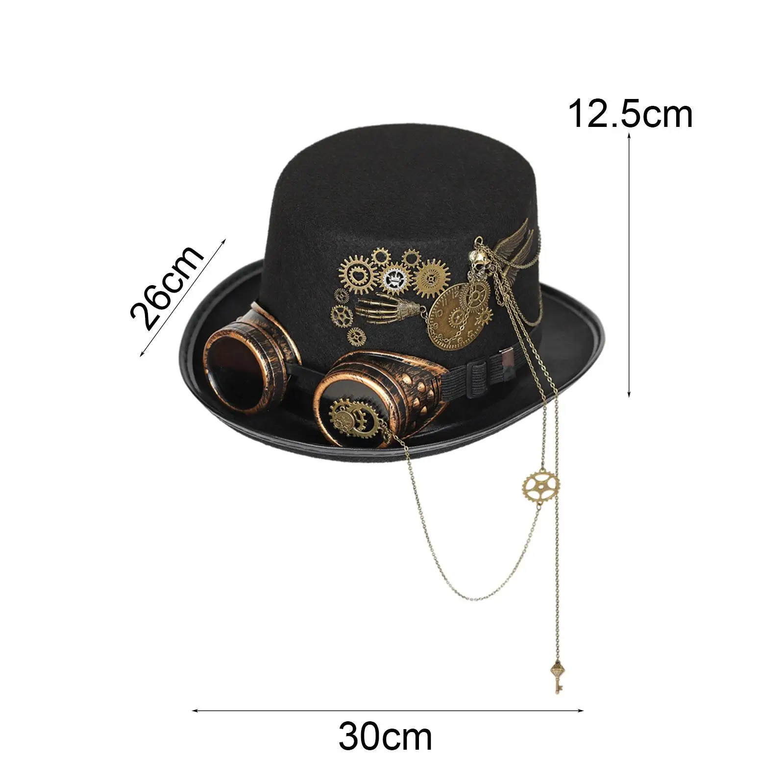 مجموعة قبعة ونظارات Steampunk العتيقة لعشاق الرجعية