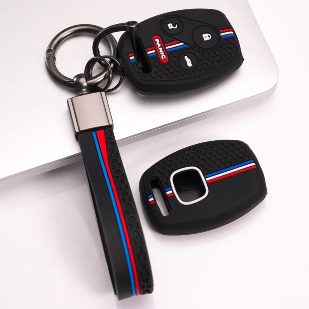 Key Case Cover Keychain For Honda Civic Accord CR-V HR-V Fit City Jazz Odyssey Pilot Vezel XR-V Smooth Finish Daily Use Premium