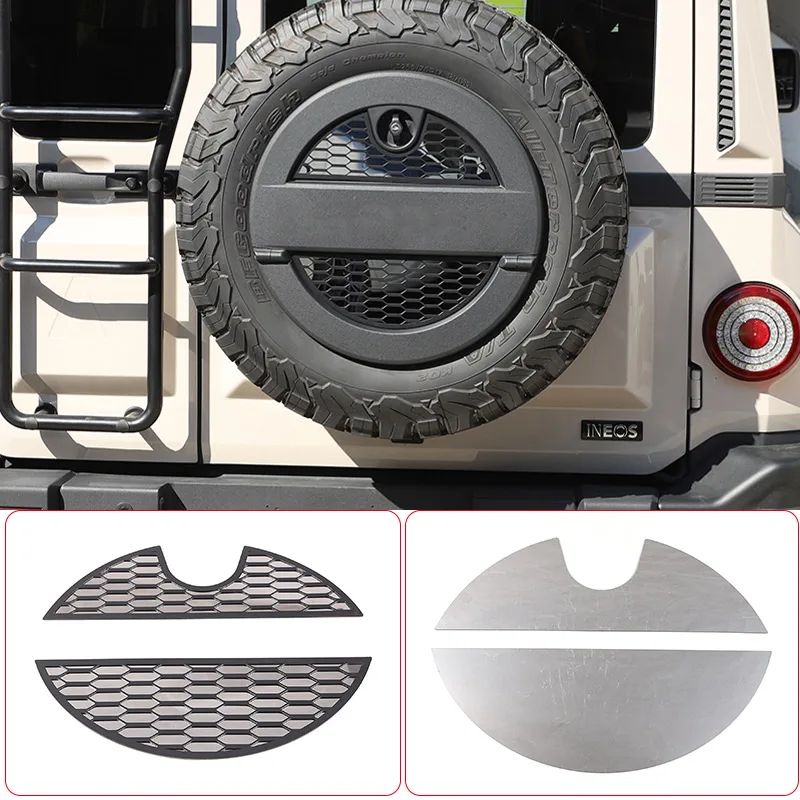 For Ineos Grenadier 2020-2024 Aluminum Alloy Car Tailgate Spare Tire Frame Decorative Patch Car Modification Accessories