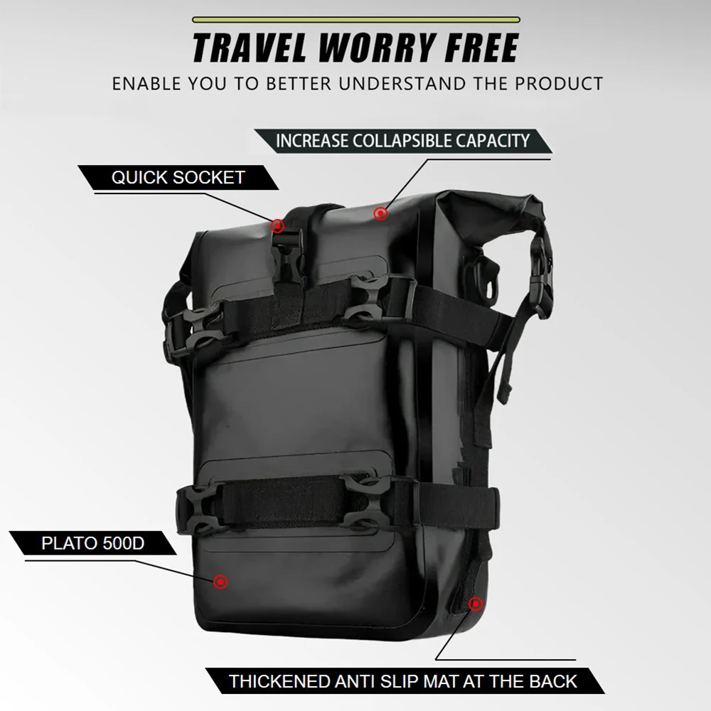 ل BMW R1250GS R1250 GS ADV R 1250GS مغامرة GSA دراجة نارية الإطار تحطم القضبان حقيبة مقاومة للماء الوفير أداة إصلاح وضع حقيبة