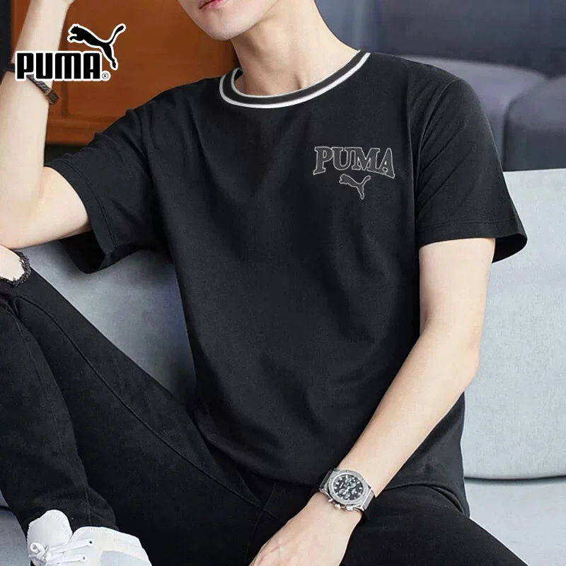 

Puma's new summer men's simple casual breathable sports short-sleeved shirt 682184-01-04