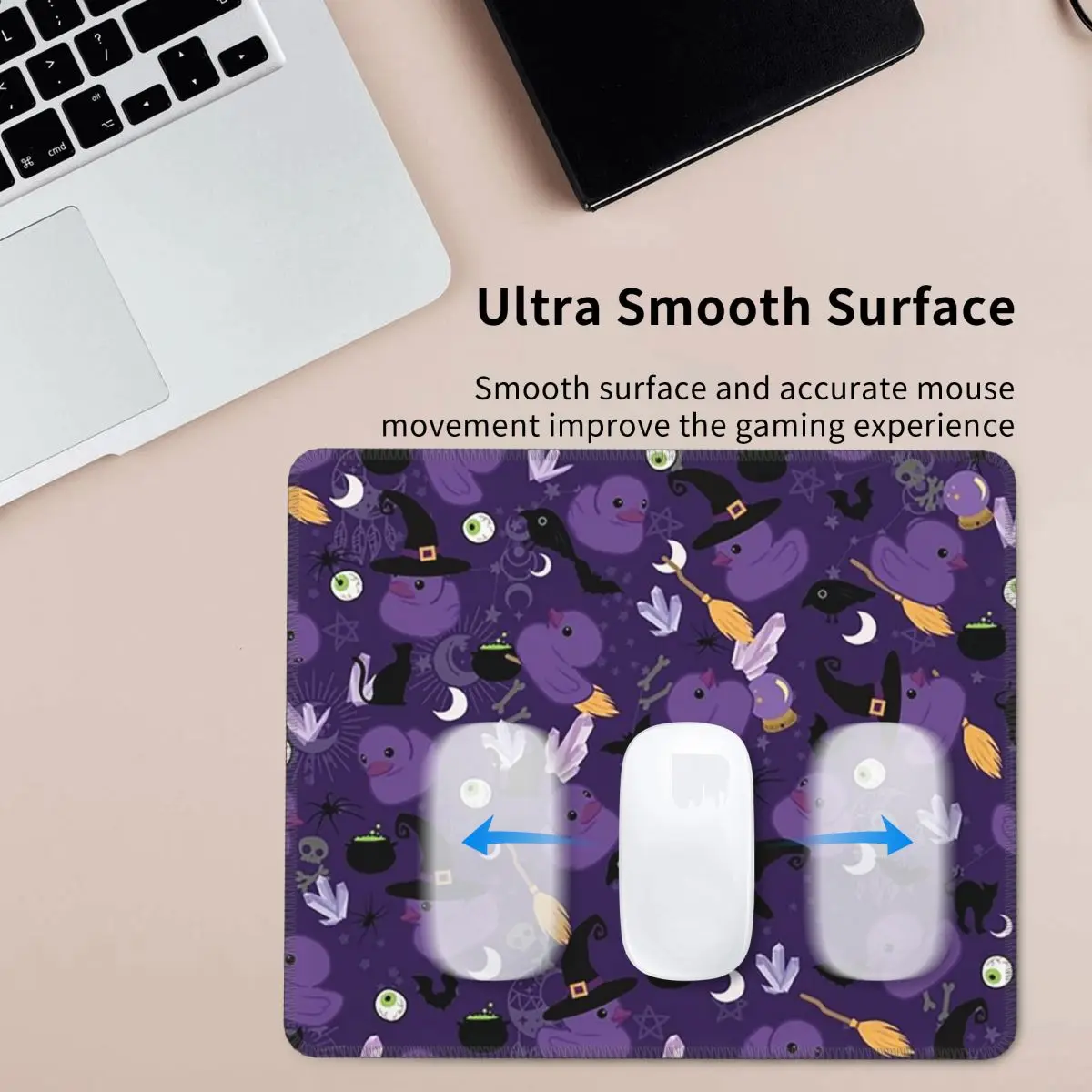 Witch Rubber Duck Mouse Pad Computer Keyboard Mouse Mat Gamer Laptop Desk Mat Office Accessories Table Mats