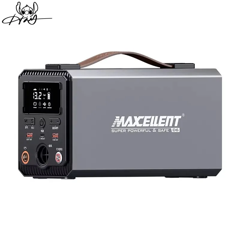 Maxcellent 3C Certified 4-in-1 Car Emergency Start Power Supply Handheld Wireless Car Vacuum Tire Inflator 60000mAh Alloy Housin