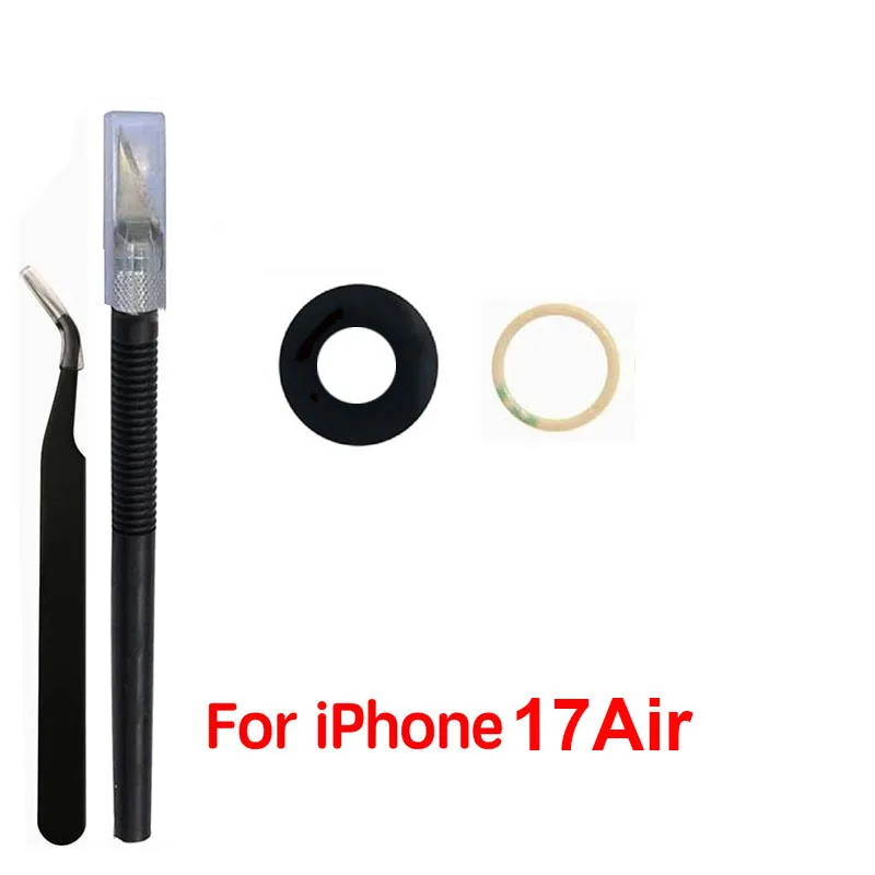 Saphir-Rückkamera-Objektivglas für iPhone 12 13 Mini 14 15 Plus 17 Pro Max – Ersatzteile für die Reparatur der Rückkamera mit 3M-Klebstoff & Werkzeugen