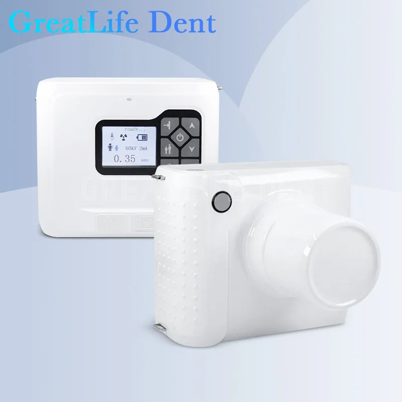 Mexico RU EU In Stock Greatlife 60KV Portable Dental X Ray Camera Handheld HyperLight Xray Machine RVG Image Sensor System