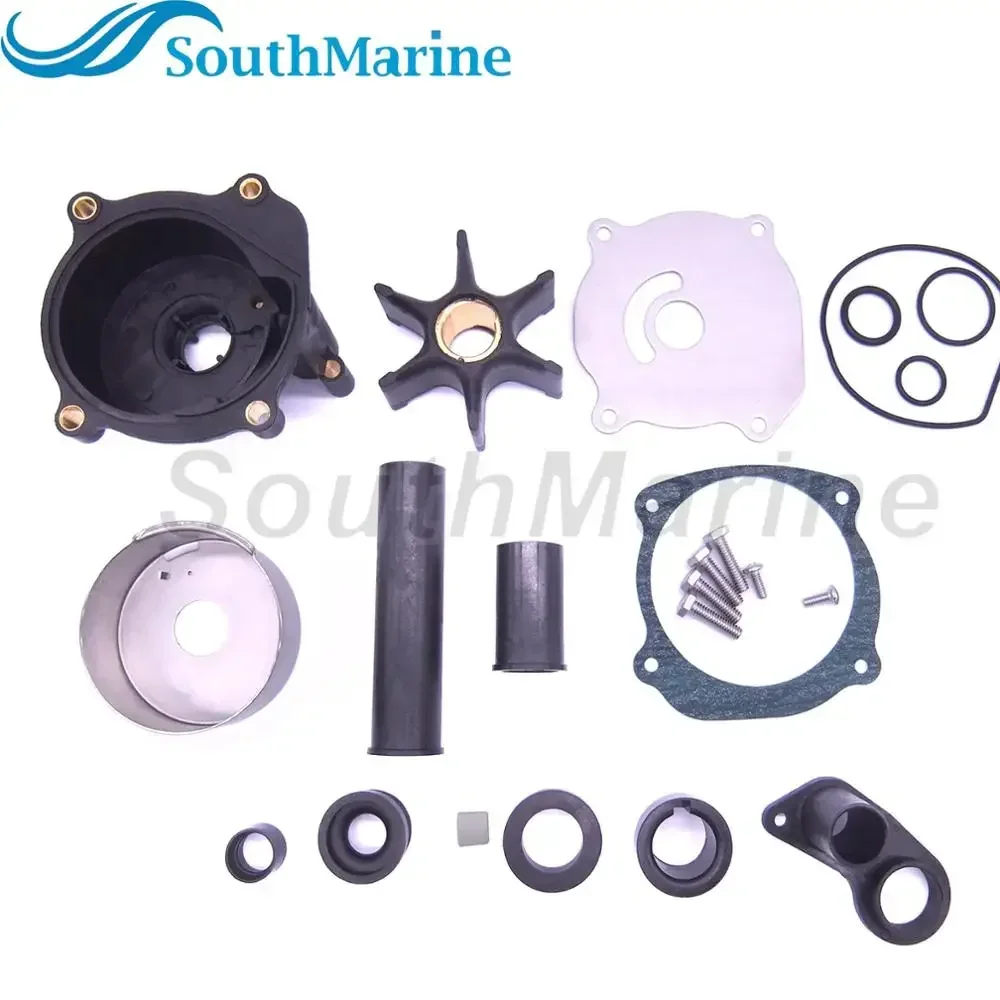 Outboard Engine 435929 5001595 Water Pump Repair Kit with Housing for Evinrude Johnson OMC BRP V4 V6 V8 75-250HP , Boat Motor