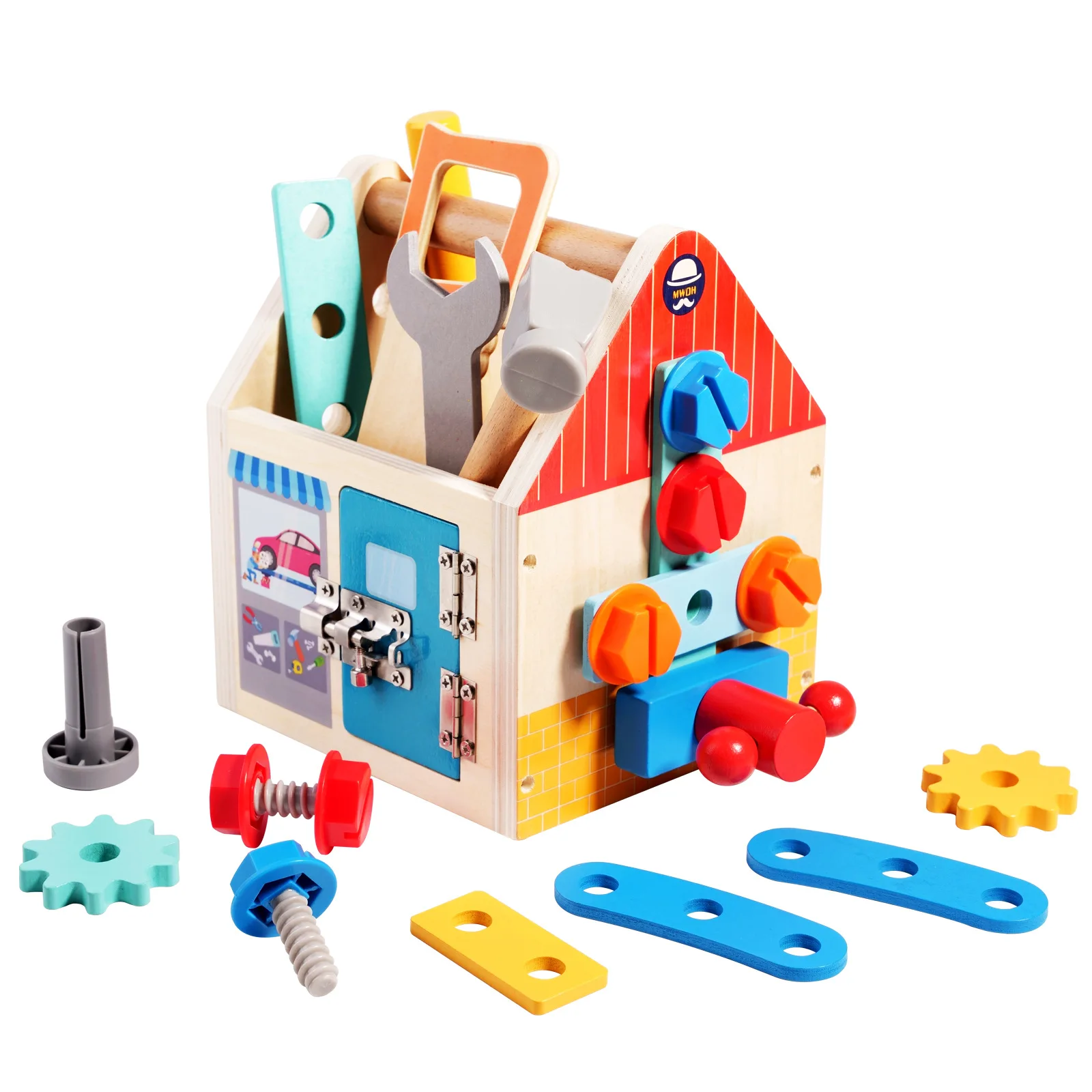 Children's simulation toolbox, baby set, puzzle toy, screw disassembly and nut repair tool