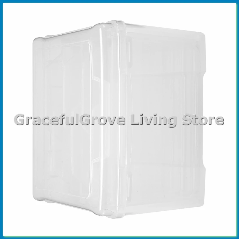 

Greeting Card Organizer & Storage Box with 6 Adjustable Dividers for Holiday Birthday Get Well Cards Photos, Crafts .-ABFB