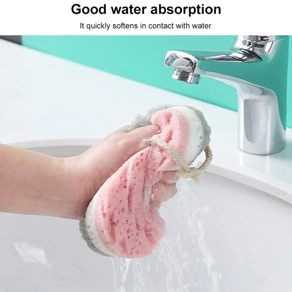 Spugna bagno palla doccia strofinare per tutto il corpo esfoliazione spazzola per massaggio Scrubber spugna spazzola bagno accessori da bagno H1T9